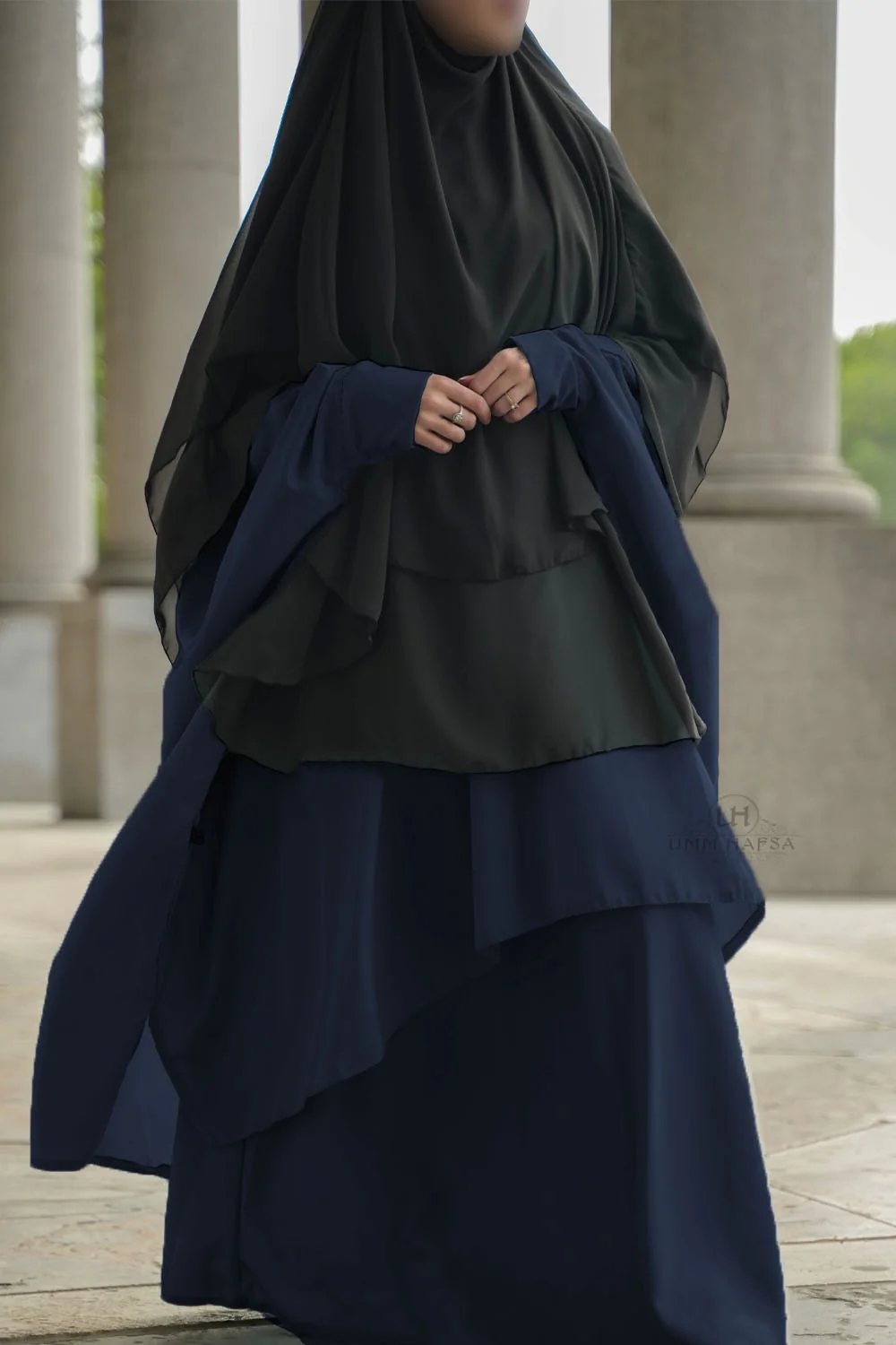 Abaya 2 pièces à clips Umm Hafsa - Image 3