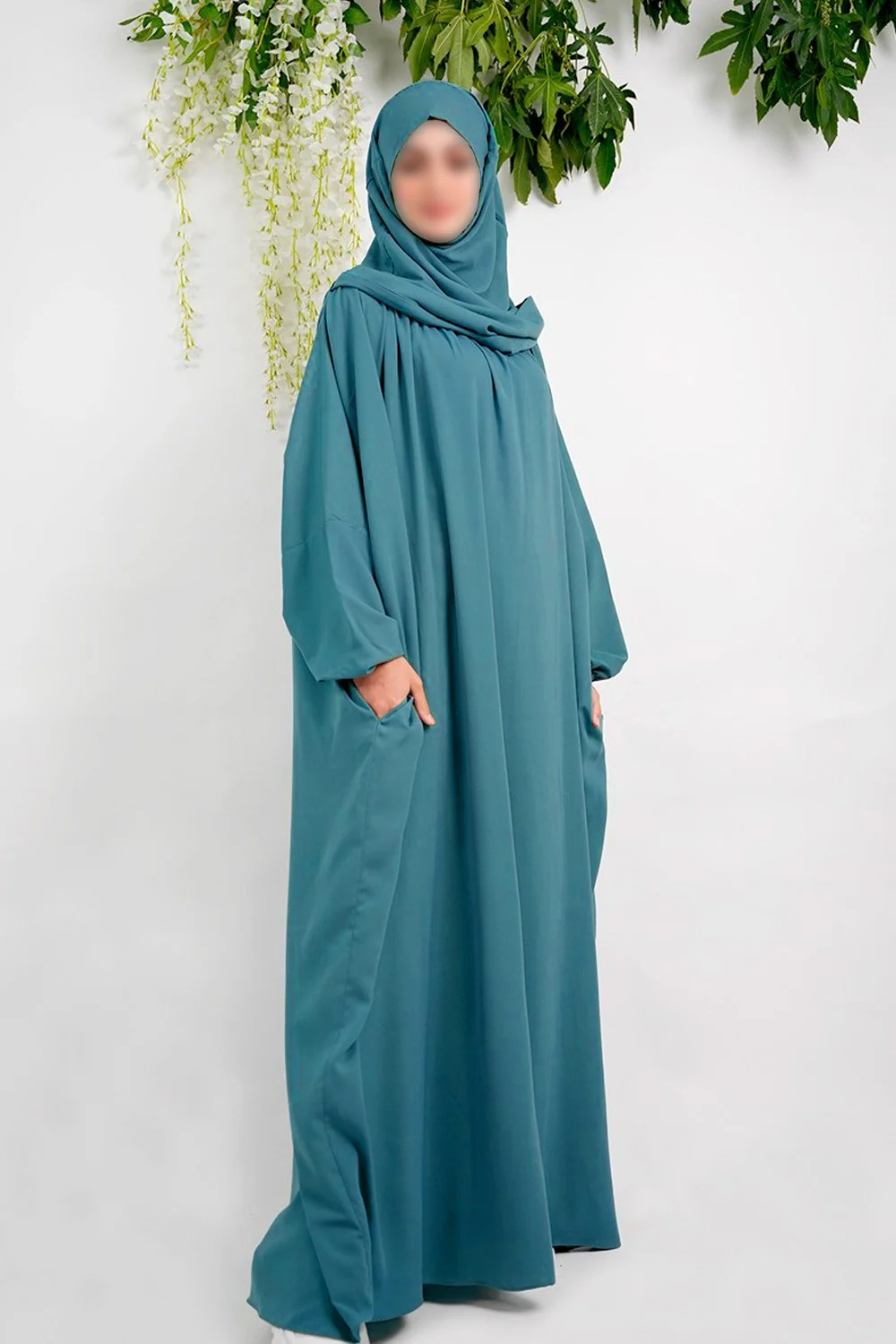 Abaya Jilbab Ajman avec Écharpe – Élégance & Confort | Moultazimoun - Image 5