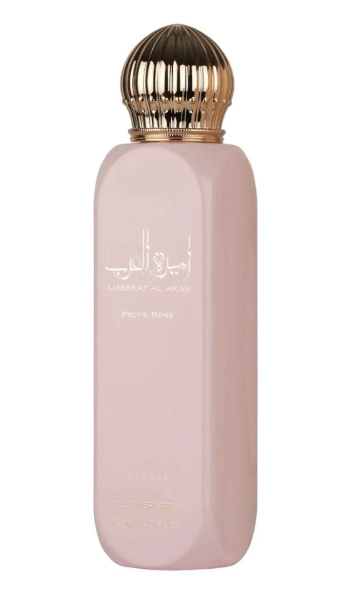 All Over Spray Ameerat Al Arab Rose Asdaaf spray corporel pour femme 150ml - Lattafa Dubaï - Image 2