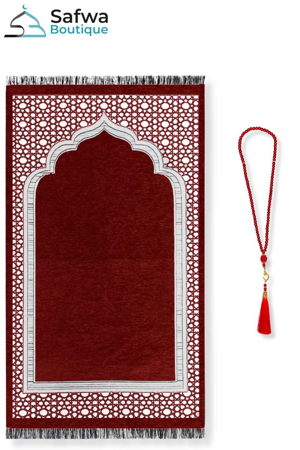 Coffret Cadeau Transparent Élégant – Tapis de Prière & Chapelet (Tasbih) | Muslim Box - Image 29