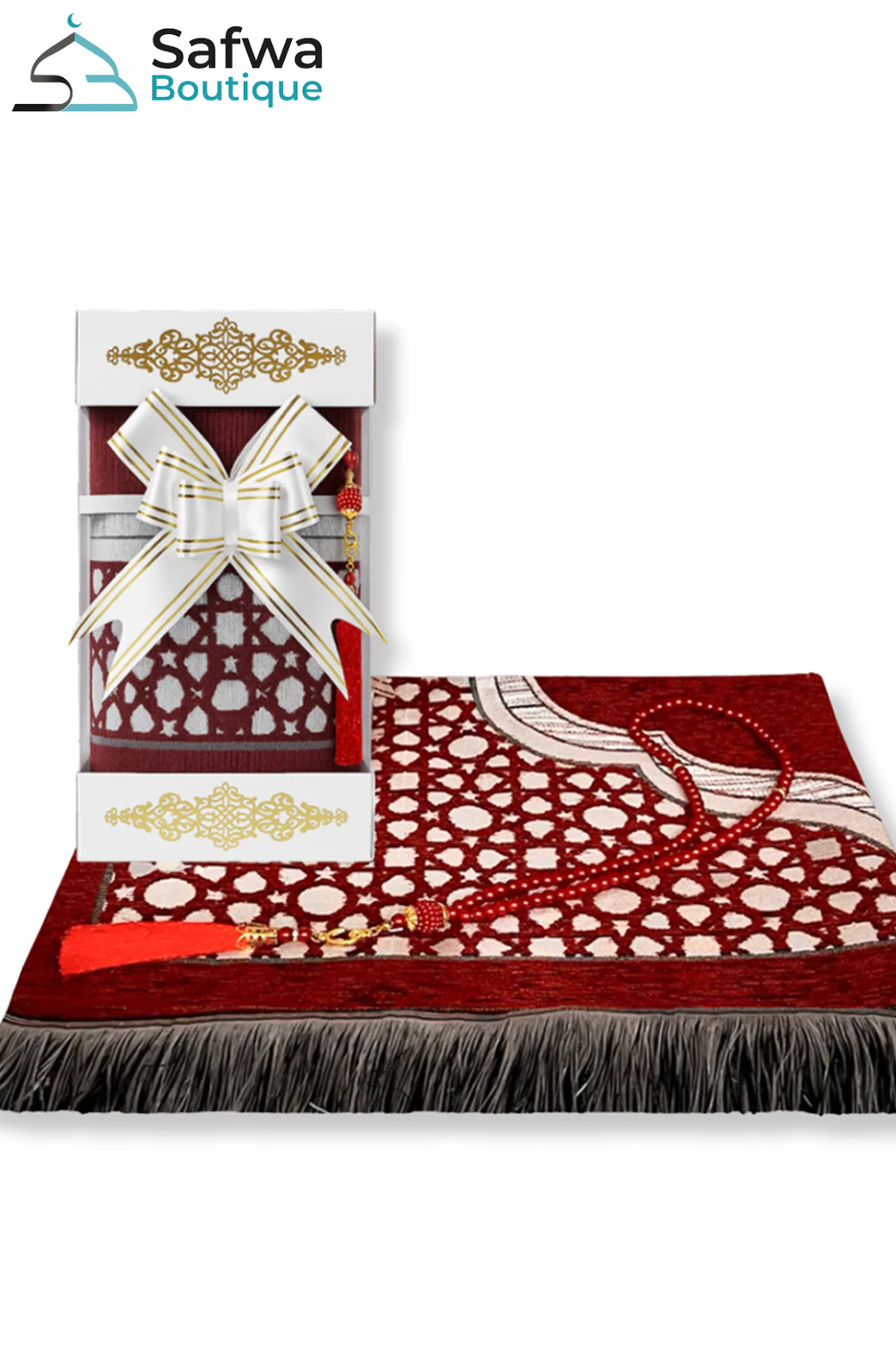Coffret Cadeau Transparent Élégant – Tapis de Prière & Chapelet (Tasbih) | Muslim Box - Image 30