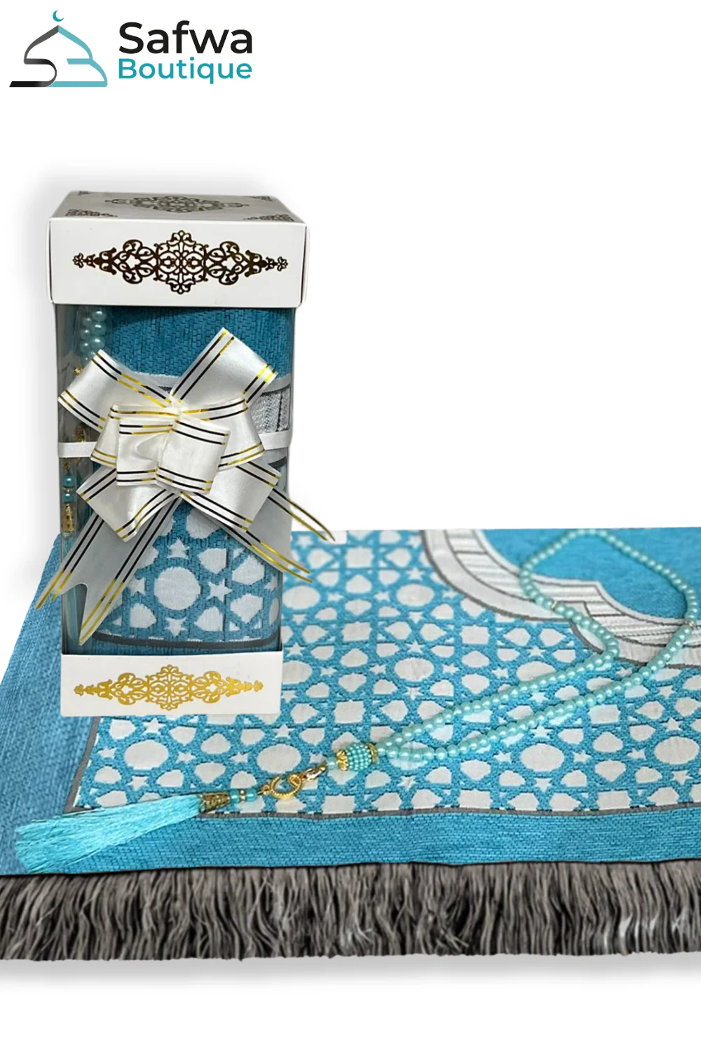 Coffret Cadeau Transparent Élégant – Tapis de Prière & Chapelet (Tasbih) | Muslim Box - Image 36