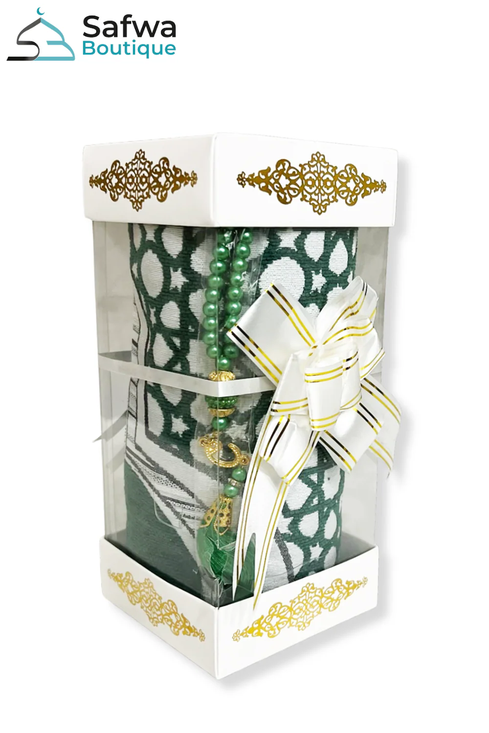 Coffret Cadeau Transparent Élégant – Tapis de Prière & Chapelet (Tasbih) | Muslim Box - Image 40