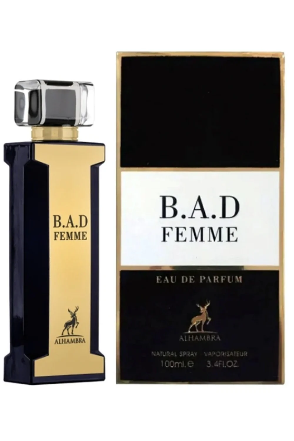 Eau de Parfum B.A.D Femme ALHAMBRA 100mL - Maison Alhambra Perfumes Dubaï