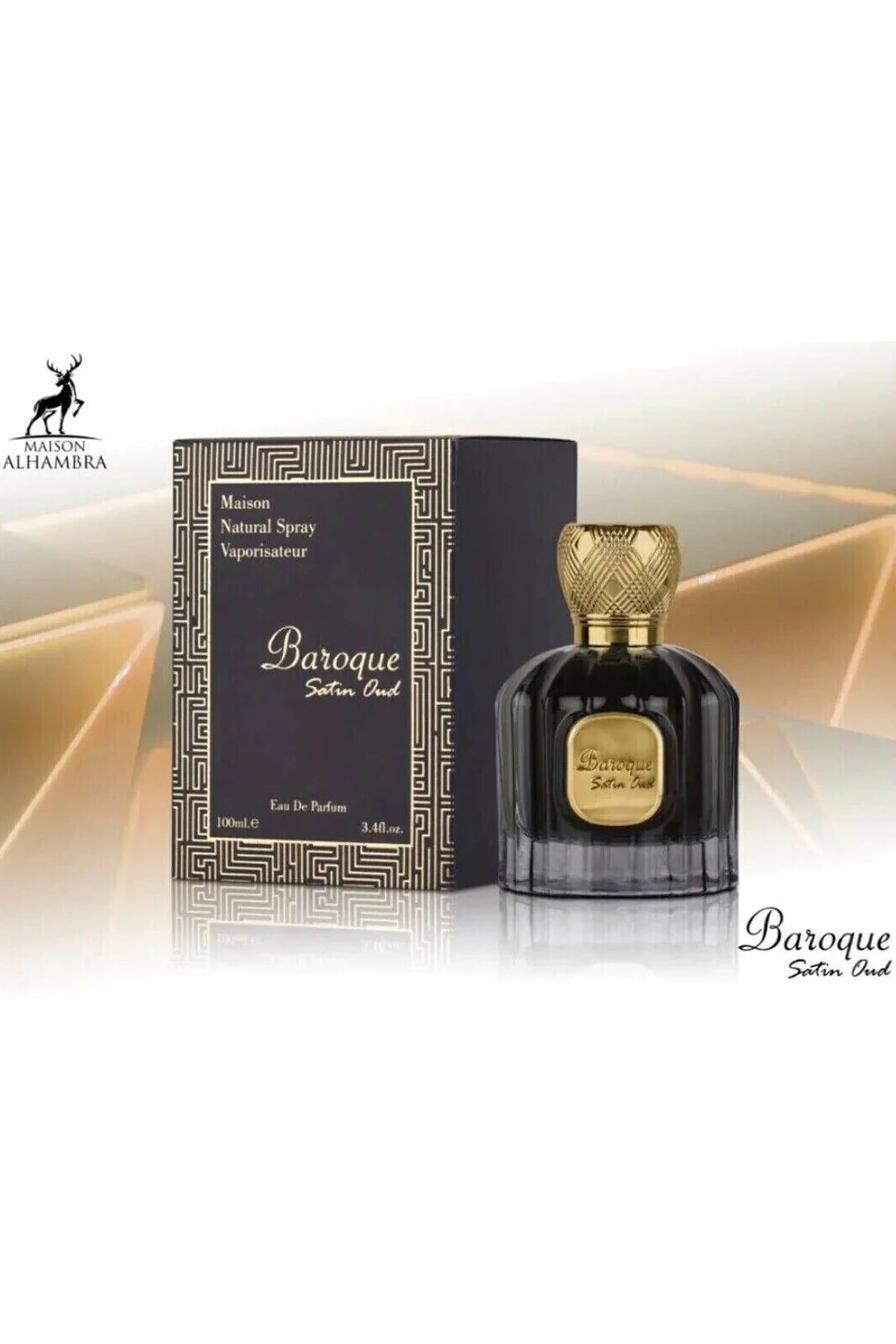 Eau de Parfum Baroque Satin Oud ALHAMBRA 100mL - Maison Alhambra Perfumes Dubaï - Image 3