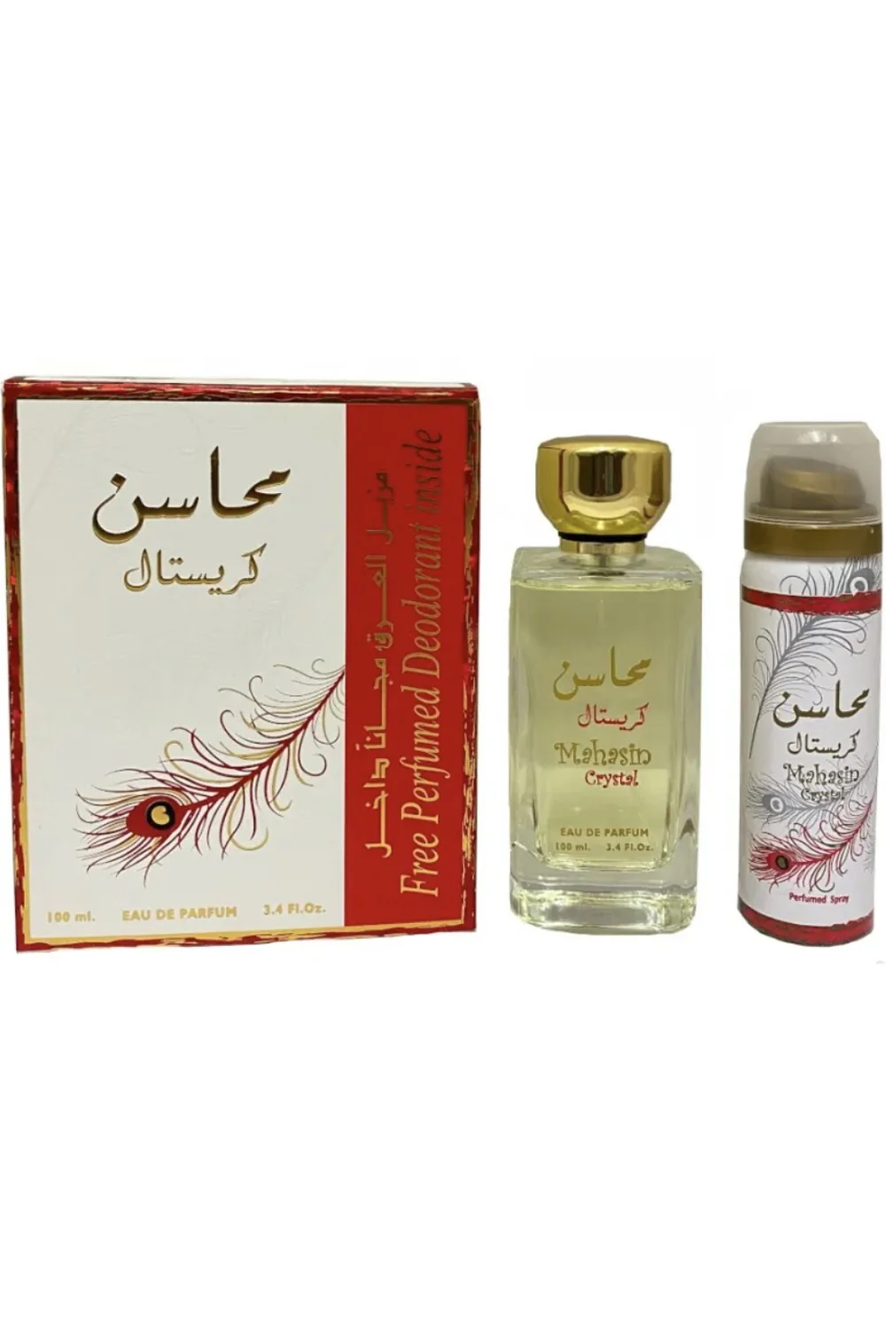 Eau de Parfum Cofret Mahasin Crystal rouge 100mL - Lattafa Perfumes Dubaï - Image 2