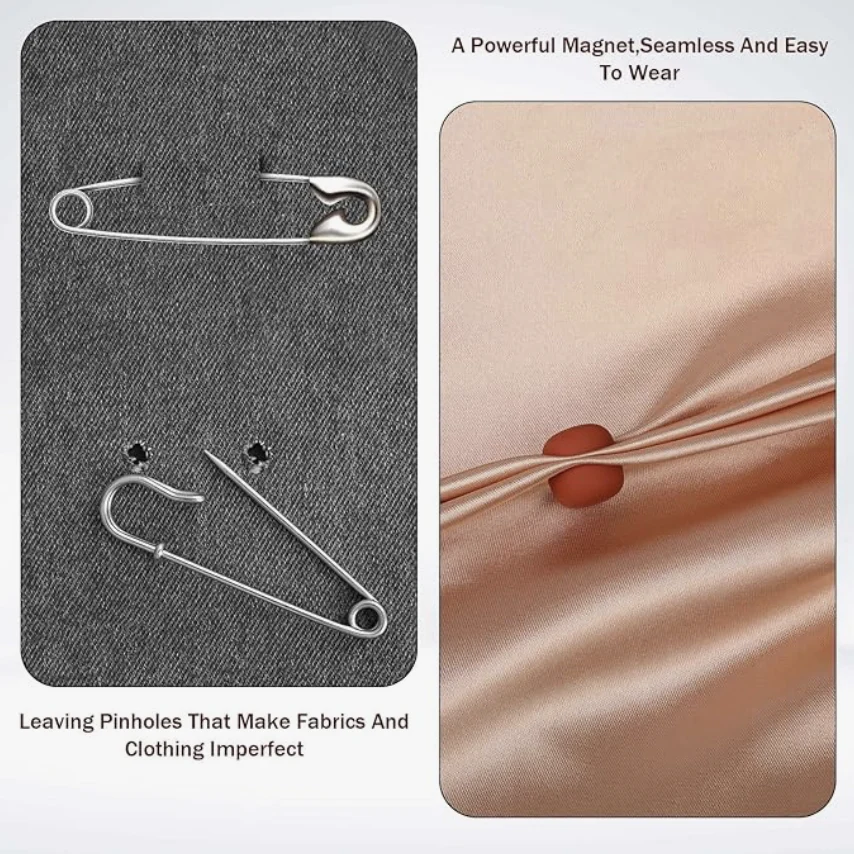 Épingles magnétiques multicolores pour hijab - Broches pratiques et polyvalentes - Image 13