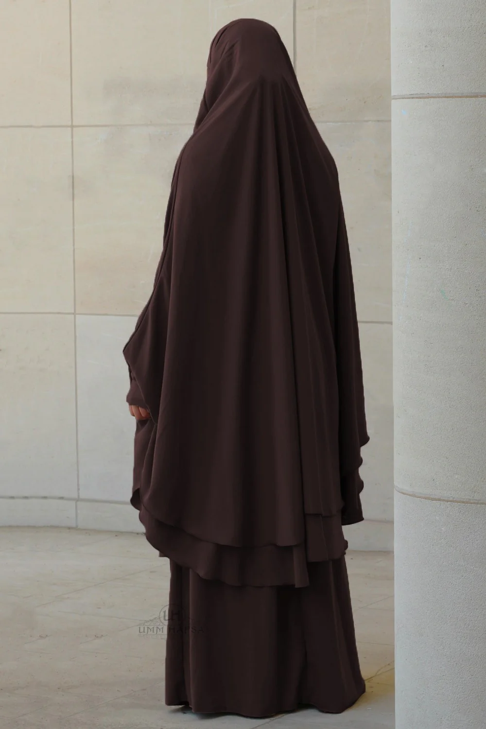Jilbab Amira 2 voiles Umm Hafsa - Image 10