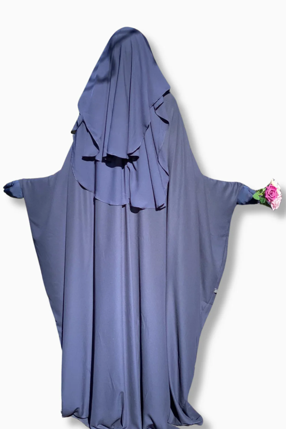 Niqab 3 voiles Casquette 95cm Umm Hafsa