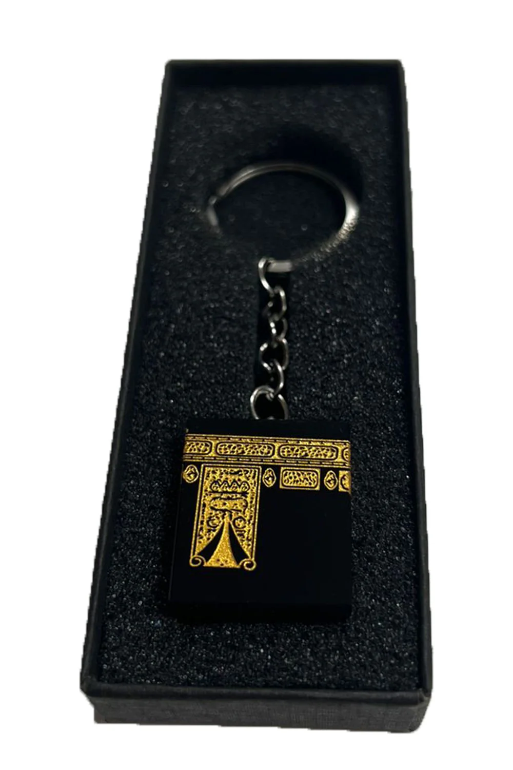 Porte-clés artisanal en cristal Kaaba avec boîte cadeau – Idéal pour Ramadan et l'Aïd - Image 4