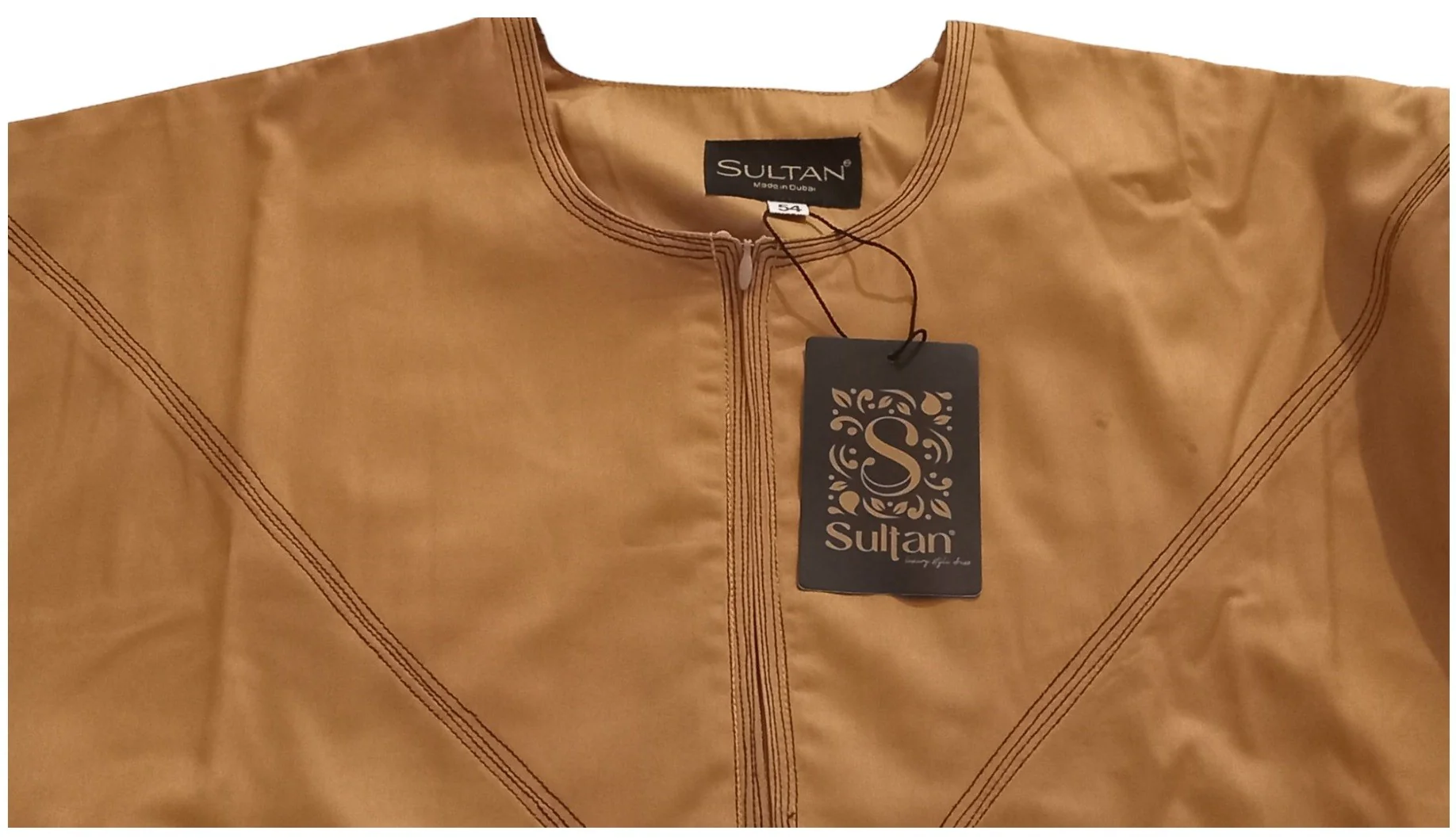 Qamis Émirati en Satin Précieux – Manches Longues | Sultan - Image 14