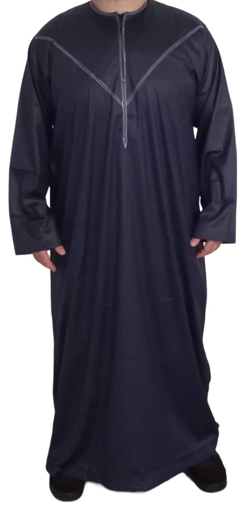 Qamis Émirati en Satin Précieux – Manches Longues | Sultan - Image 6