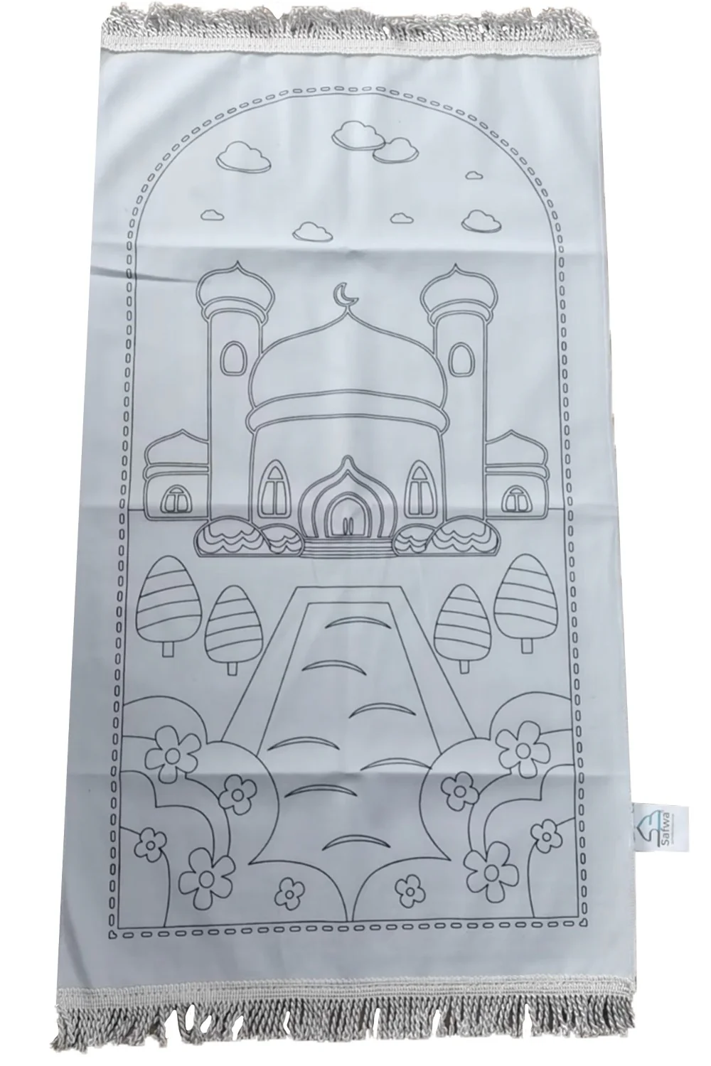 Tapis de Prière à Colorier – Personnalisable avec 12 Marqueurs Textiles | Apprentissage Ludique et Spirituel pour Enfants - Image 8