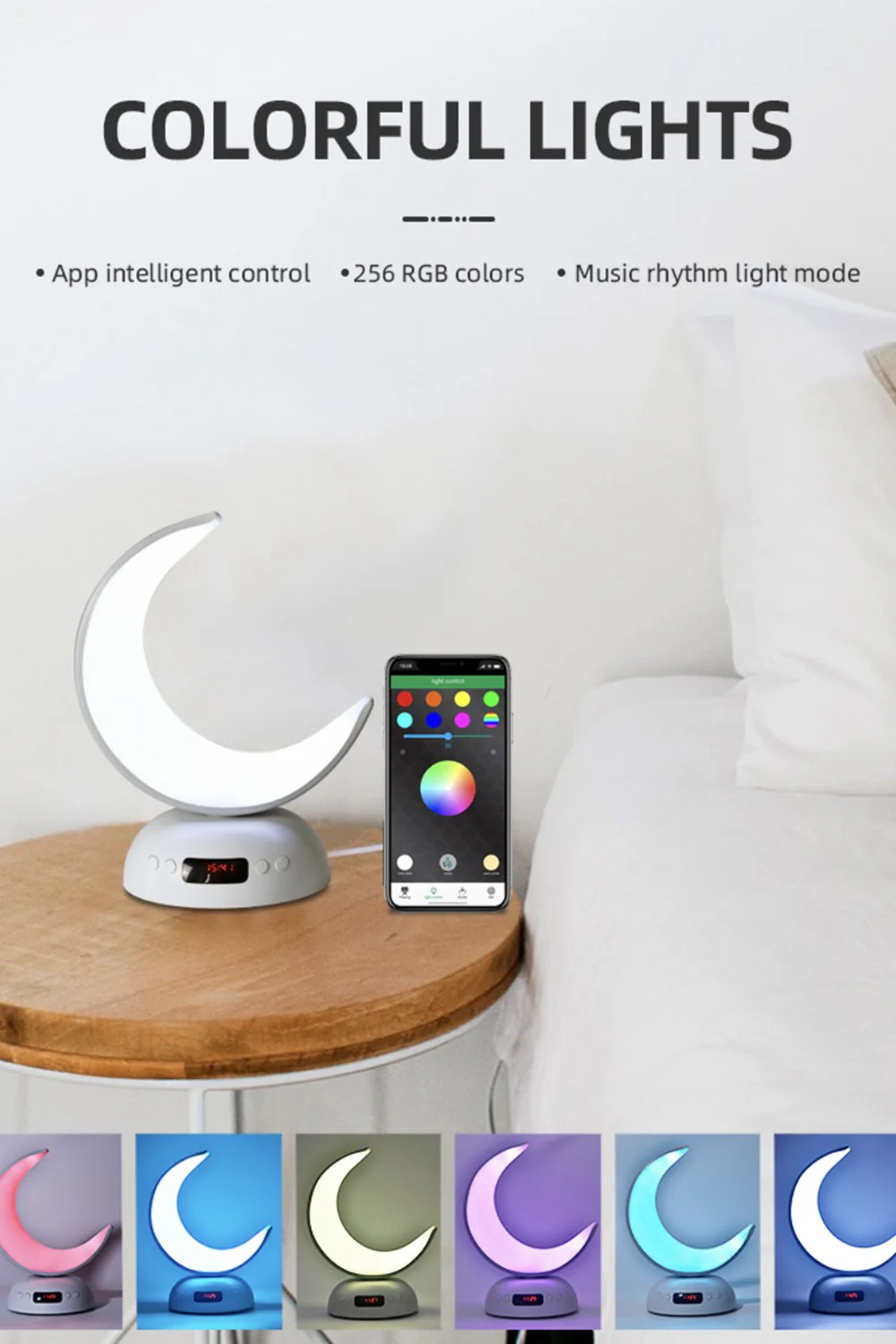 Veilleuse Coranique Lampe Lunaire SQ902 avec haut-parleur Coran Bluetooth connecte Android et iOS - Equantu SQ902 - Image 4